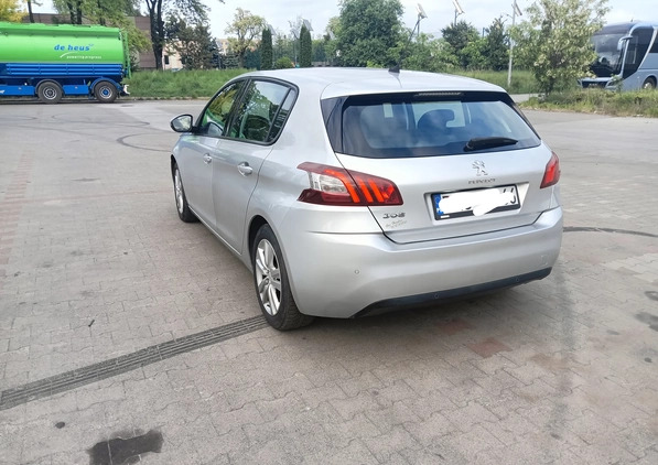 Peugeot 308 cena 31500 przebieg: 166300, rok produkcji 2014 z Kościan małe 37
